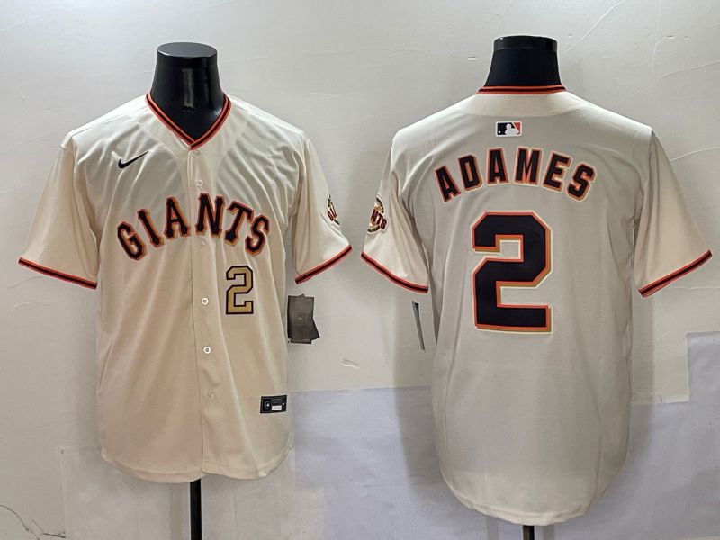 Men San Francisco Giants #2 Asames Cream Game 2025 Nike MLB Jersey style 3->san francisco giants->MLB Jersey